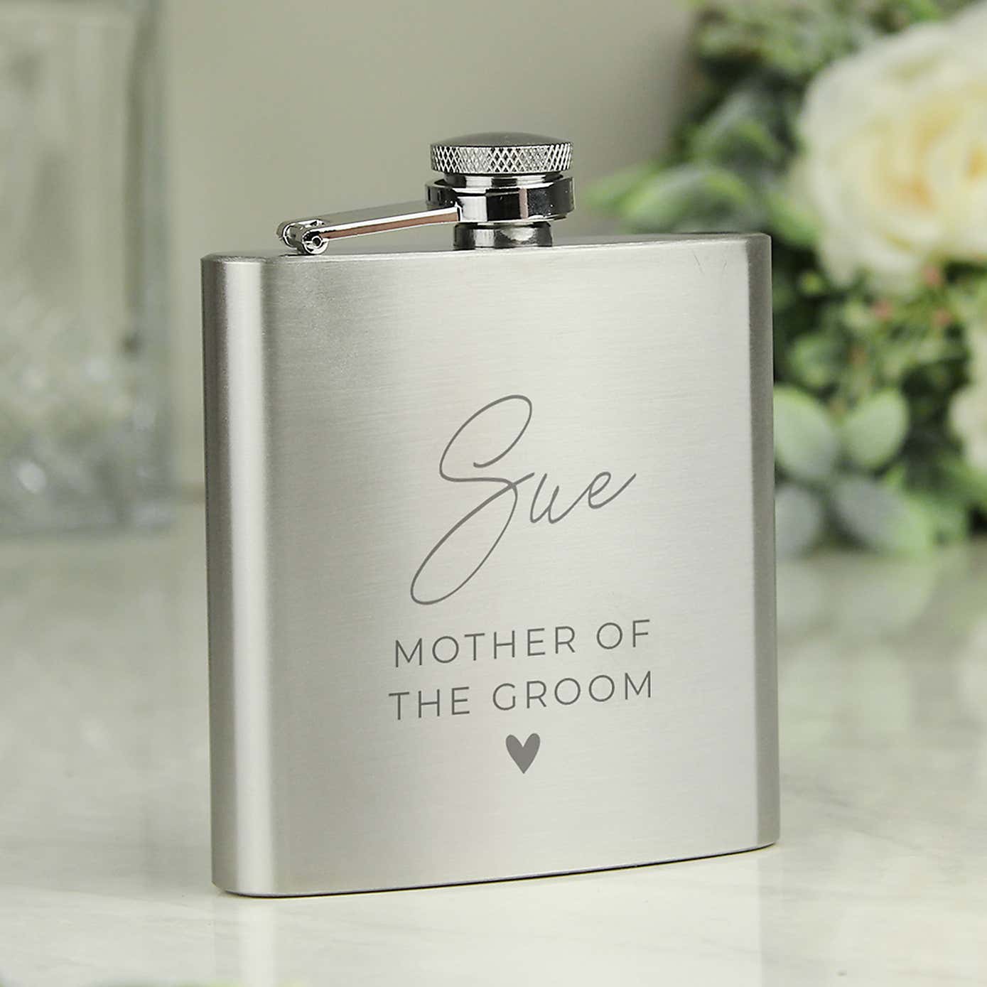 Personalised Wedding Party Hip Flask