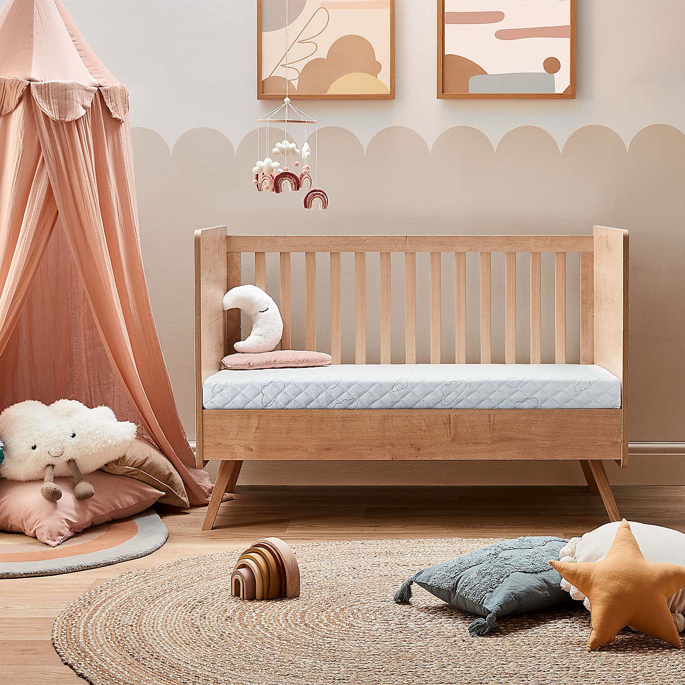 Safe Nights Lullaby Breathable Cot Mattress