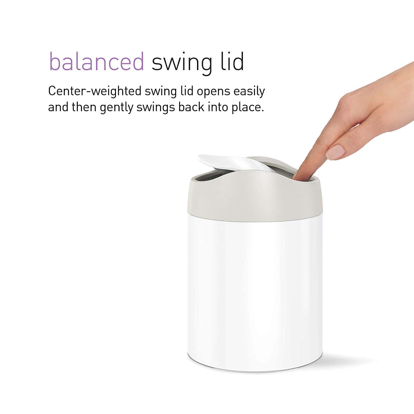 simplehuman 1.5 Litre Mini Can Swing Bin