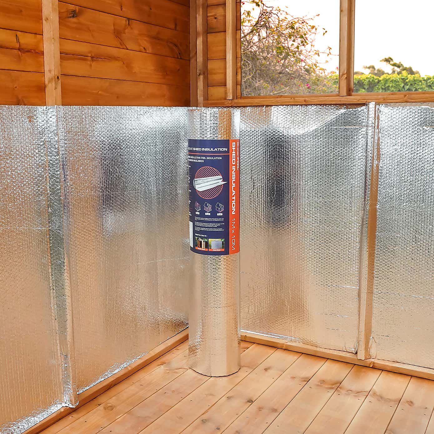SuperFOIL Self-Adhesive Shed Insulation, 1m x 10m