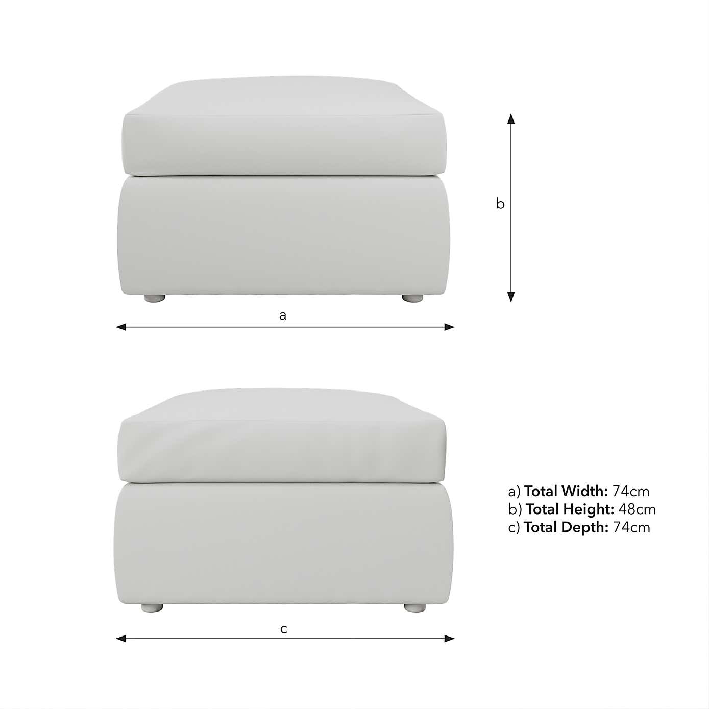 Blake Opulent Velvet Footstool