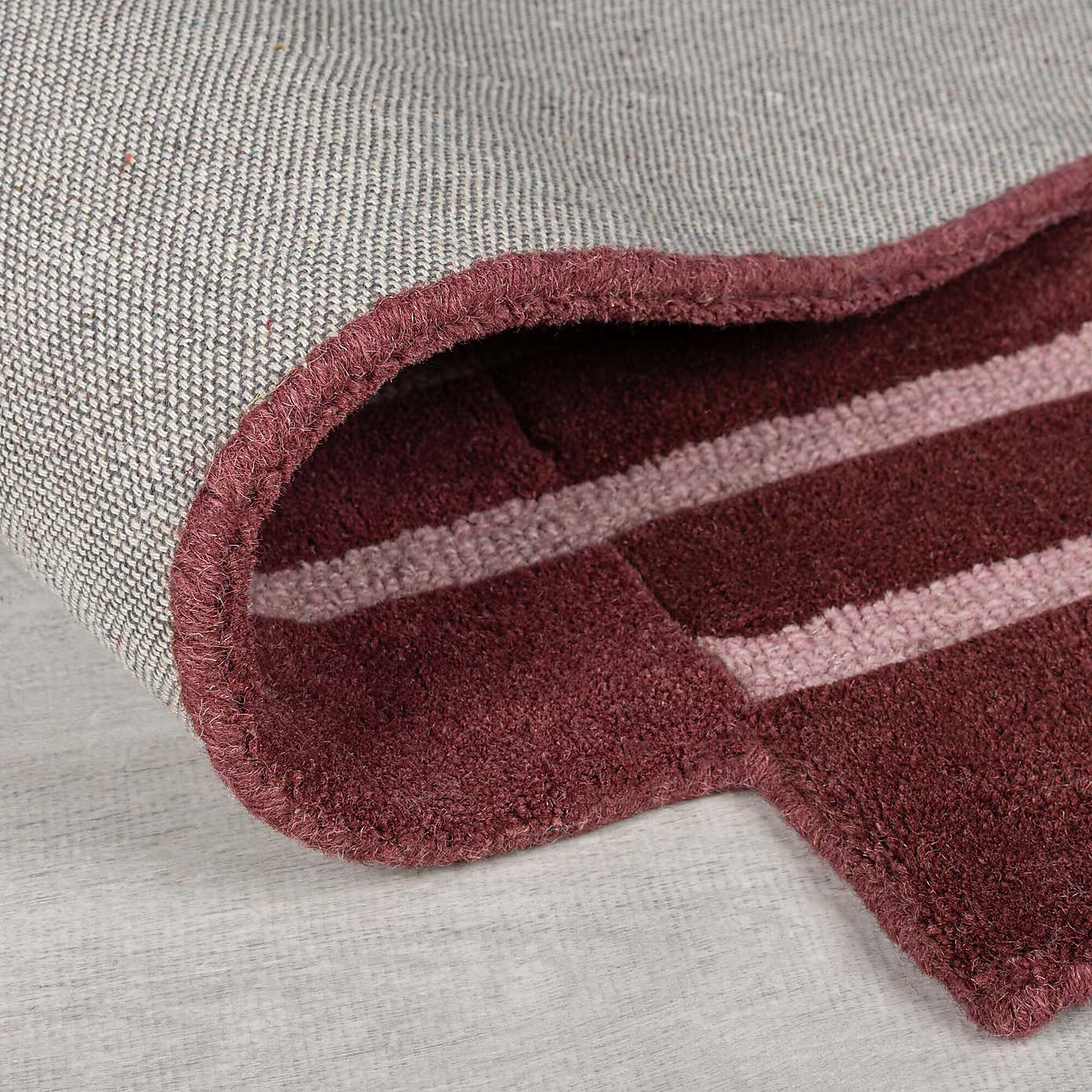 Split Ombre Shaped Wool Rug