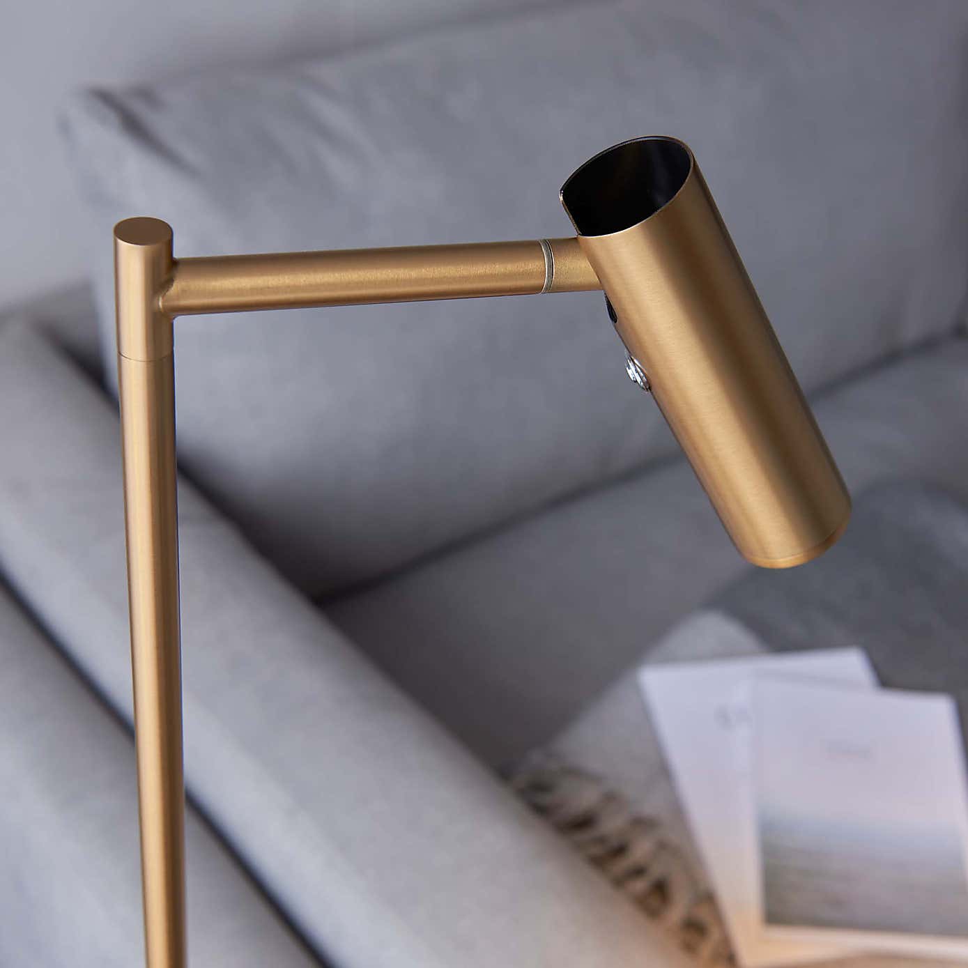 Vogue Lighting Adam Steel Adjustable Touch Dimmable Floor Lamp