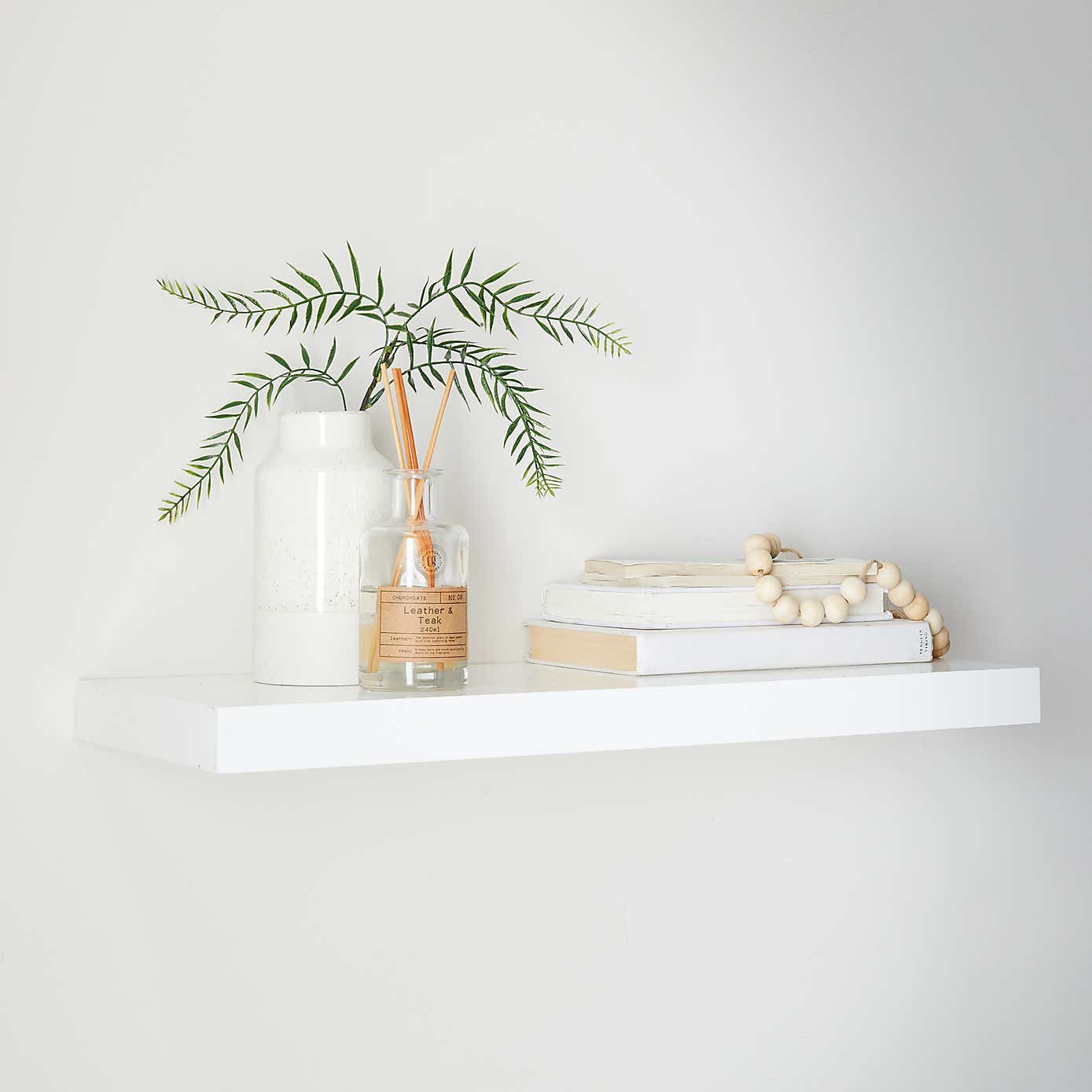 White Floating Shelf