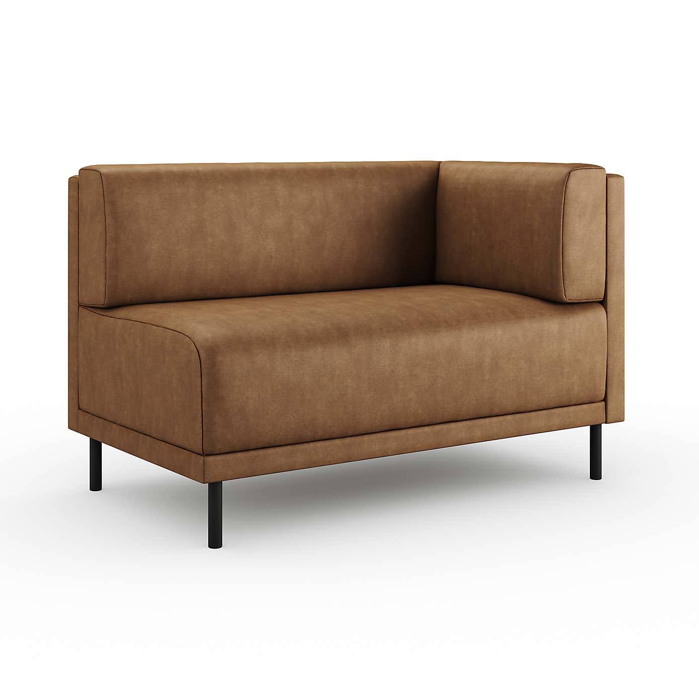 Mae Corner Dining Bench, Faux Leather