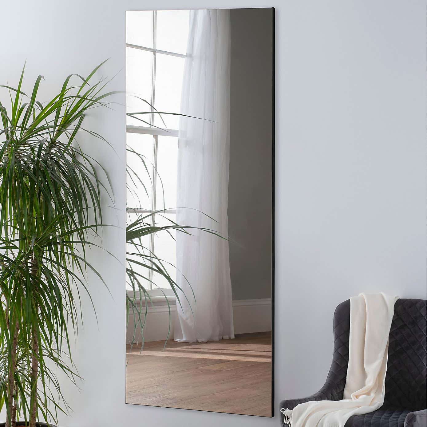 Yearn Seamless Rectangle Oversized Full Length Wall Mirror