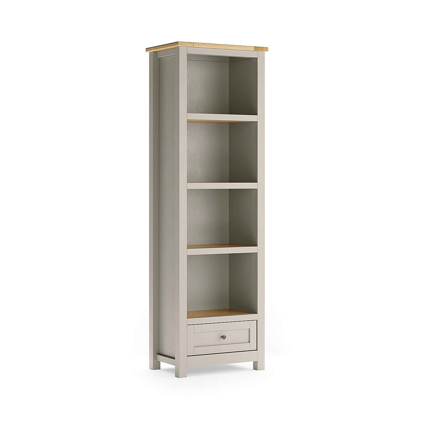 Olney Narrow Bookcase, Stone