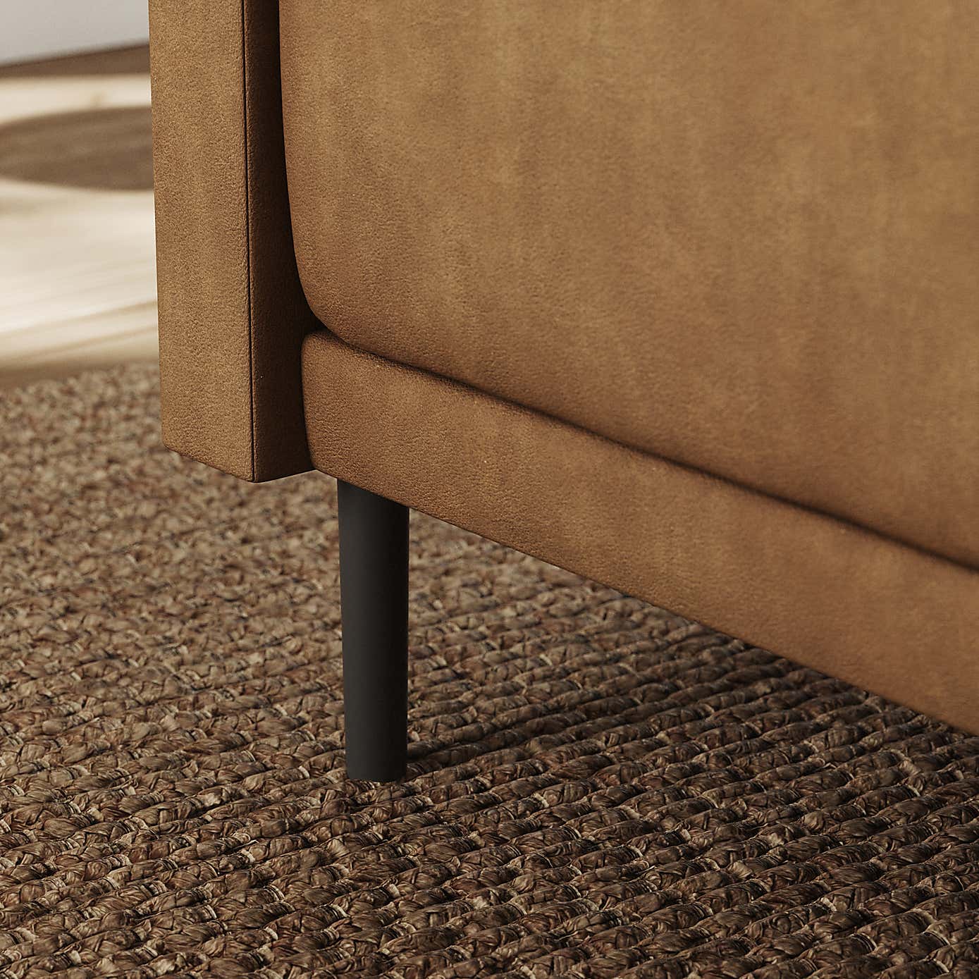 Mae Corner Dining Bench, Faux Leather