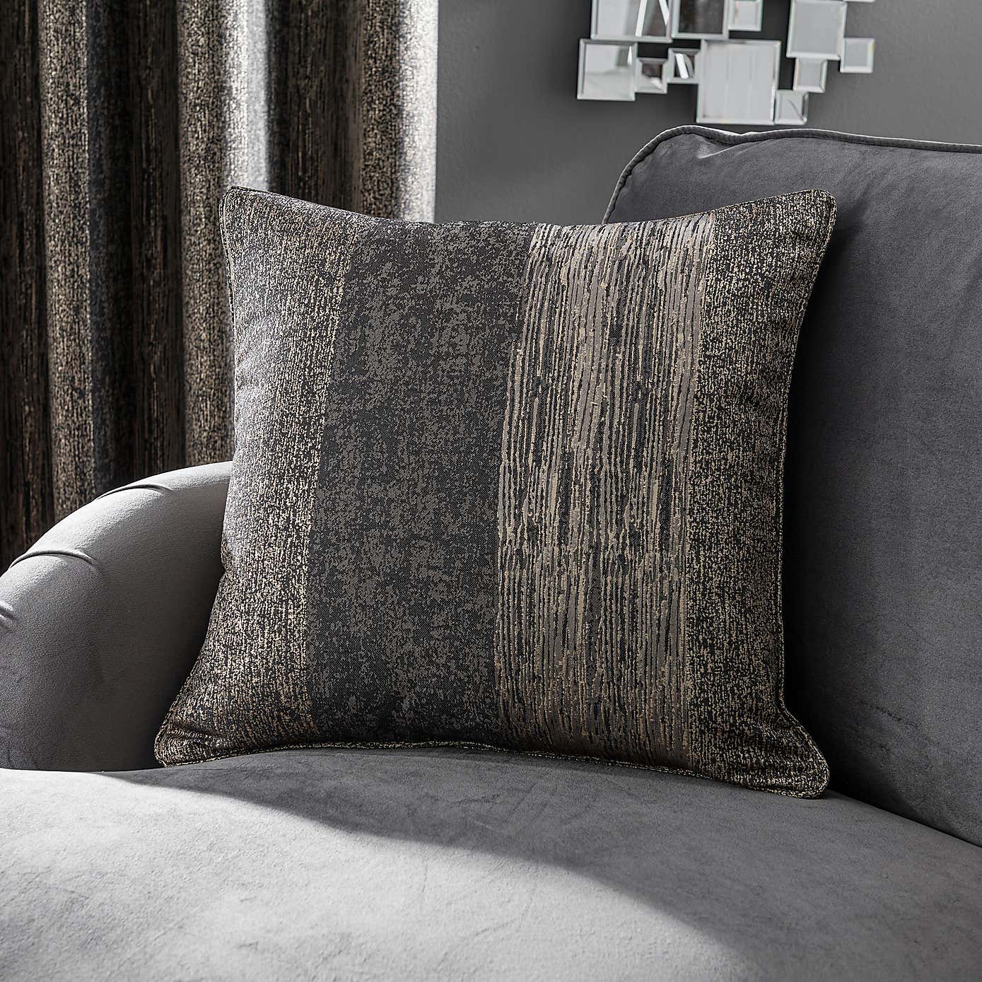 Alexandria Stripe Eyelet Curtains