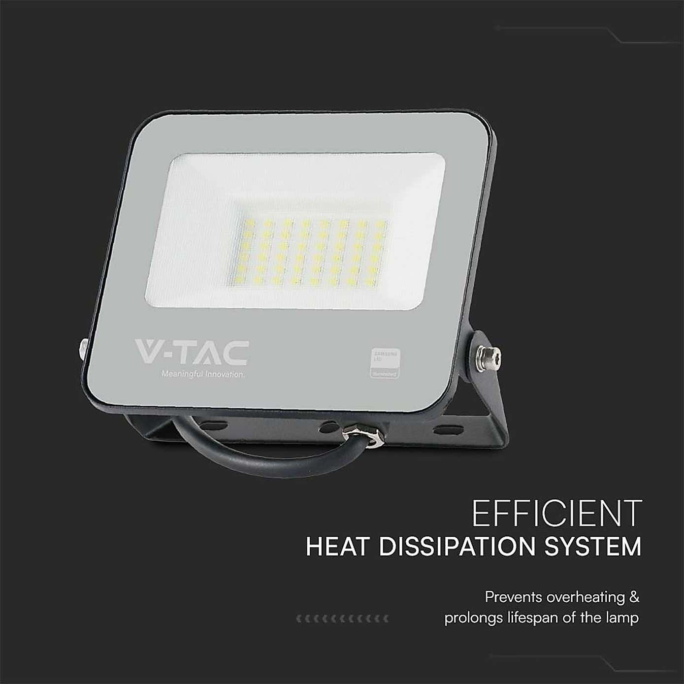 V-TAC 30W LED Floodlight Outdoor Wall Light