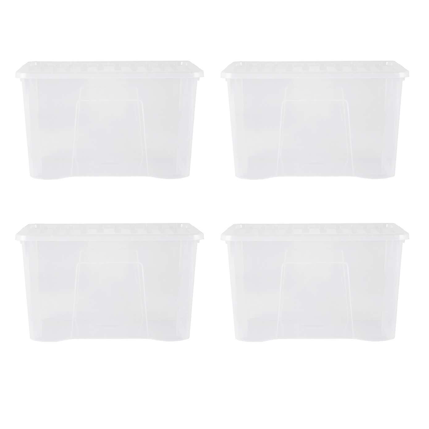 Wham Crystal Set of 4 Storage Boxes & Lids