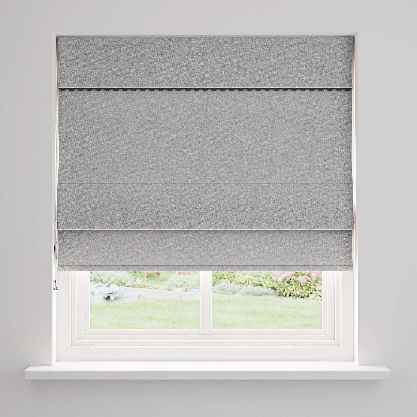Luna Scallop Blackout Roman Blind