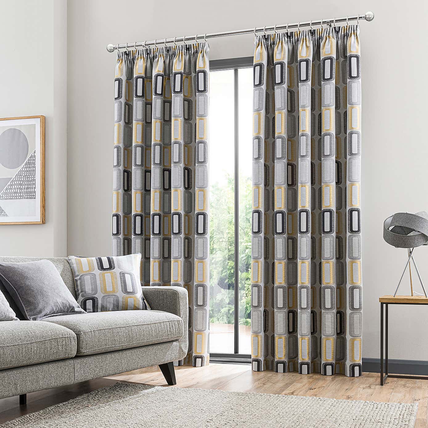 Elements Dahl Pencil Pleat Curtains