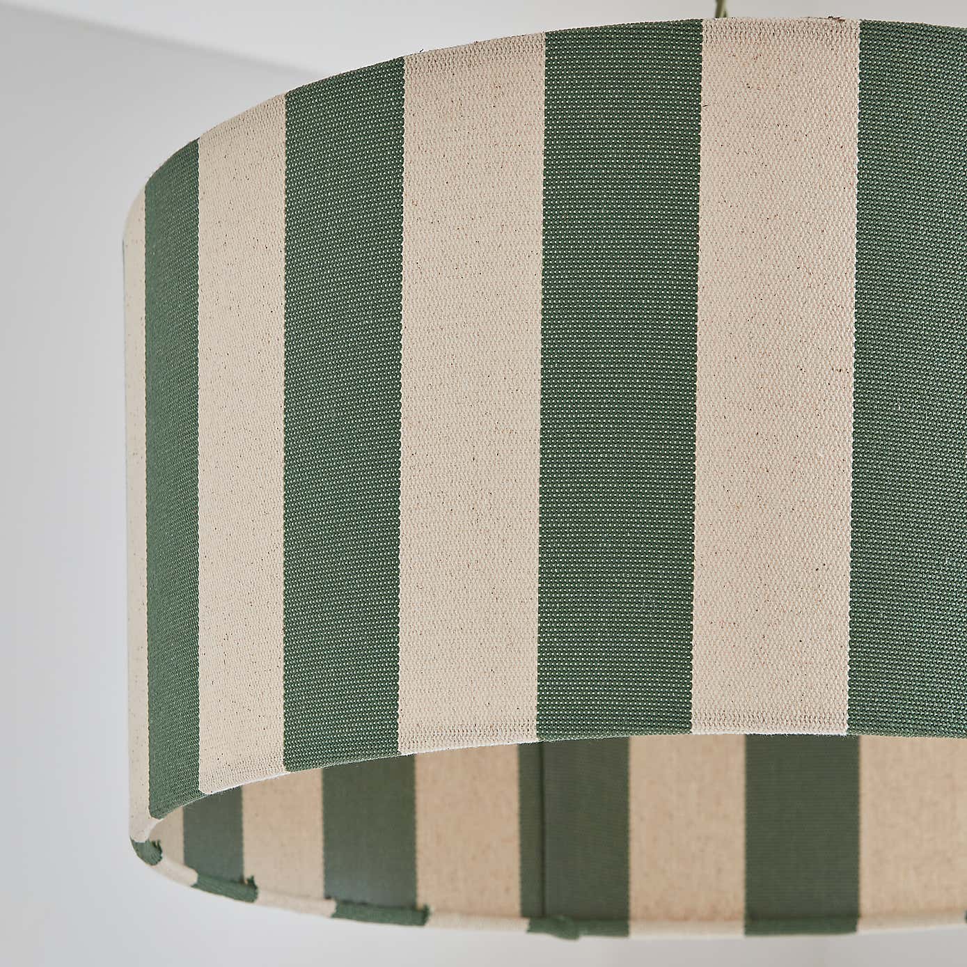 Beatrice Stripe Shallow Drum Lamp Shade