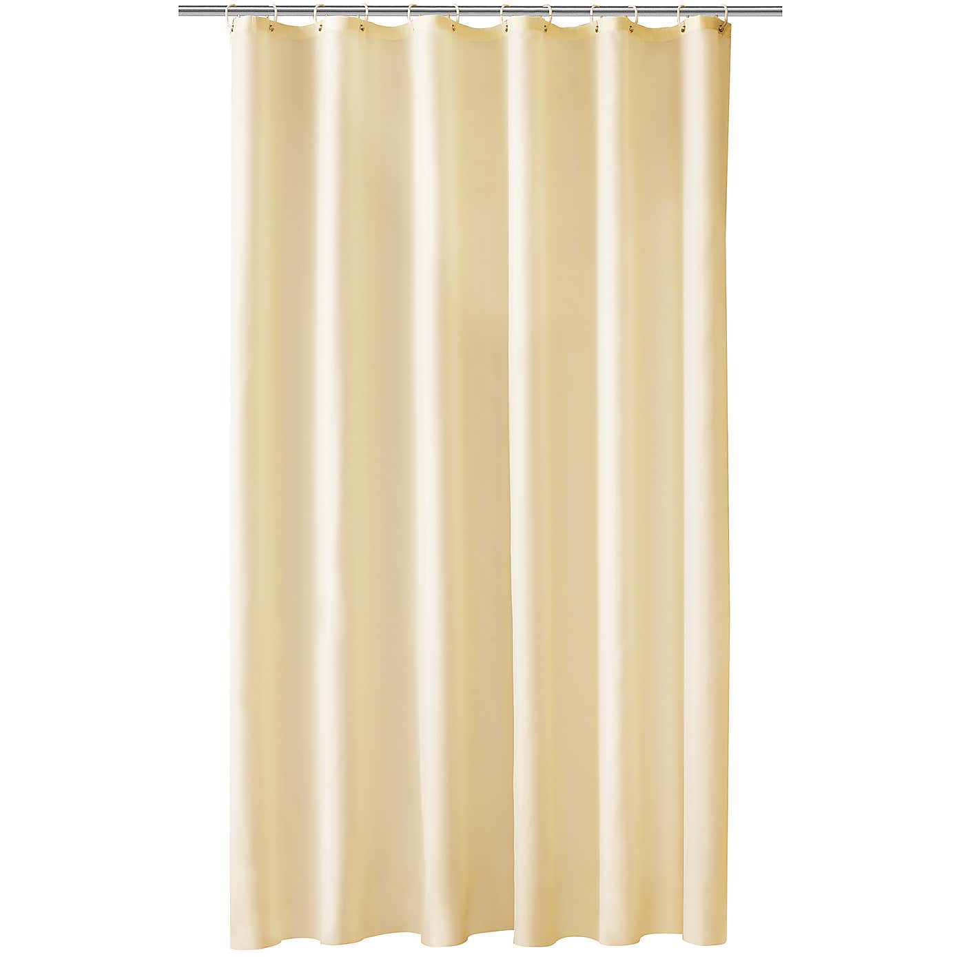 Ceramic Extra Long White Shower Curtain