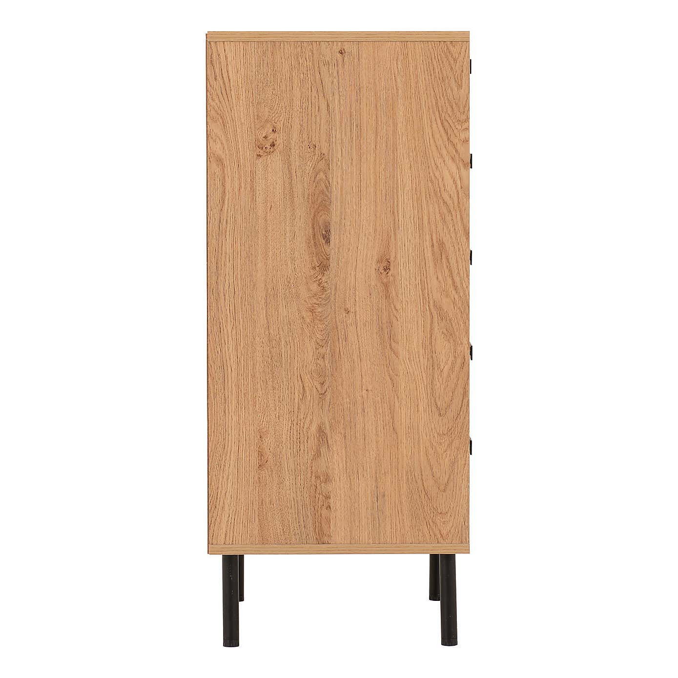 Barker 5 Drawer Narrow Chest, Oak Effect