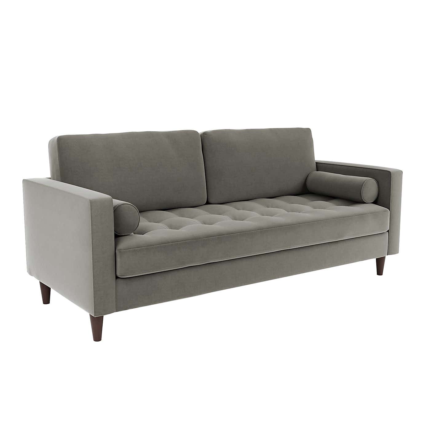 Zoe Velvet 3 Seater Sofa