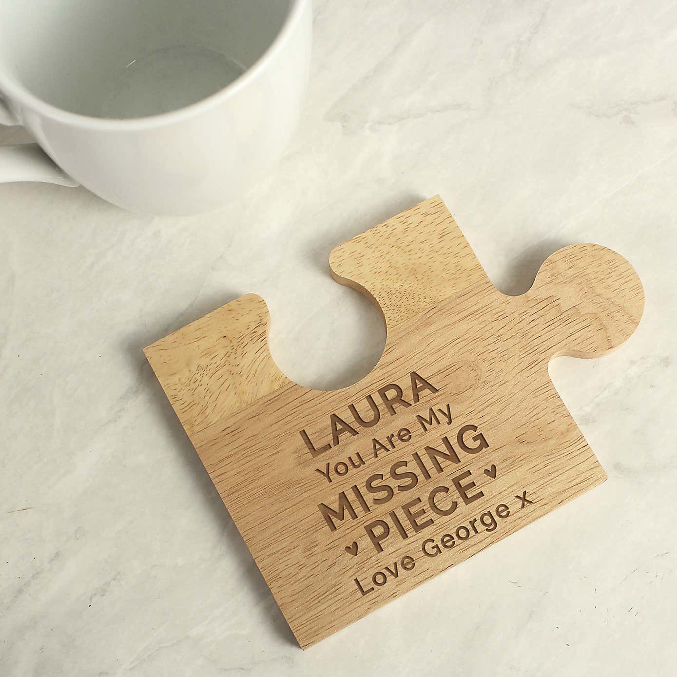 Personalised My Missing Piece Jigsaw Piece Ornament