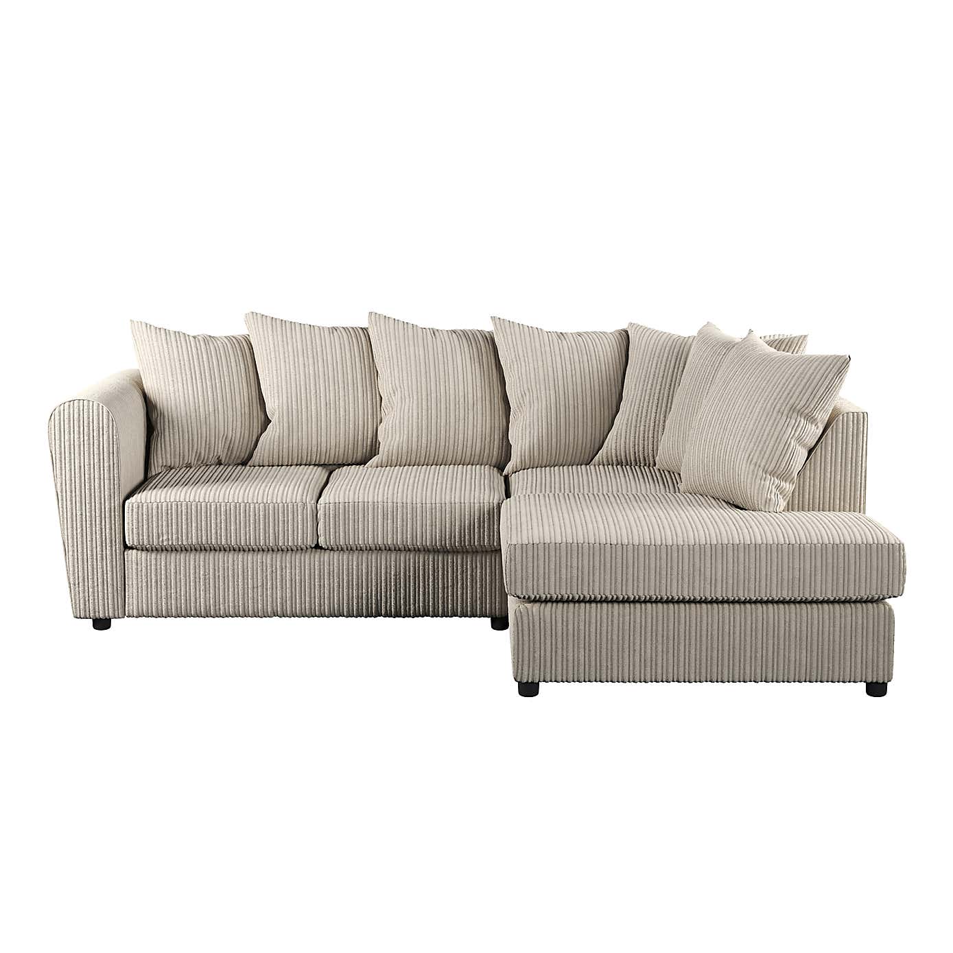 Blake Jumbo Cord Right Hand Corner Sofa