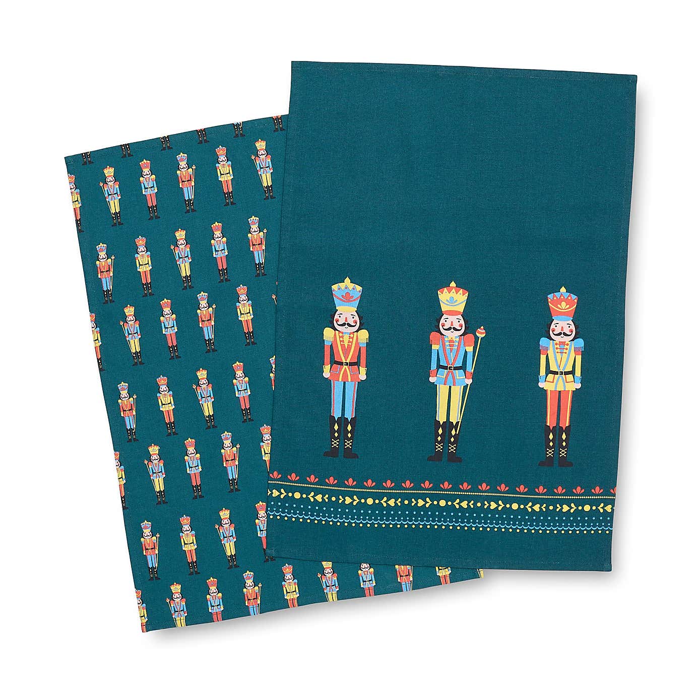 Catherine Lansfield Set of 4 Nutcracker Tea Towels