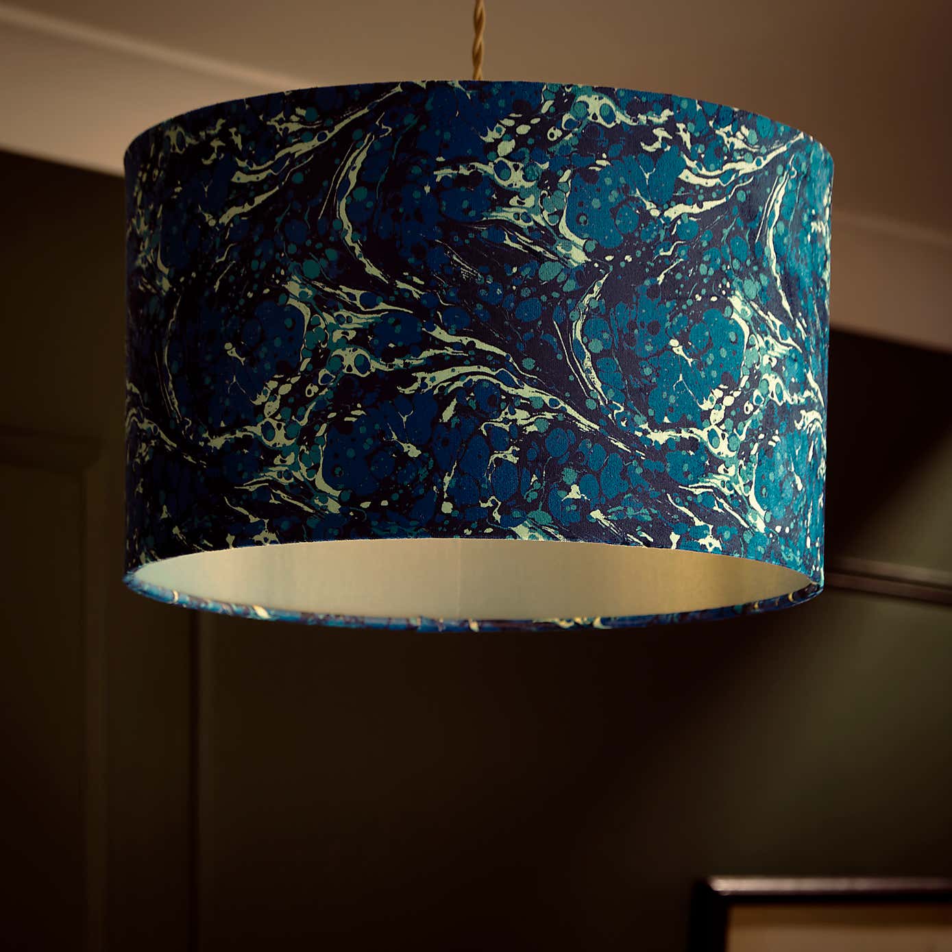 Marble Drum Lamp Shade
