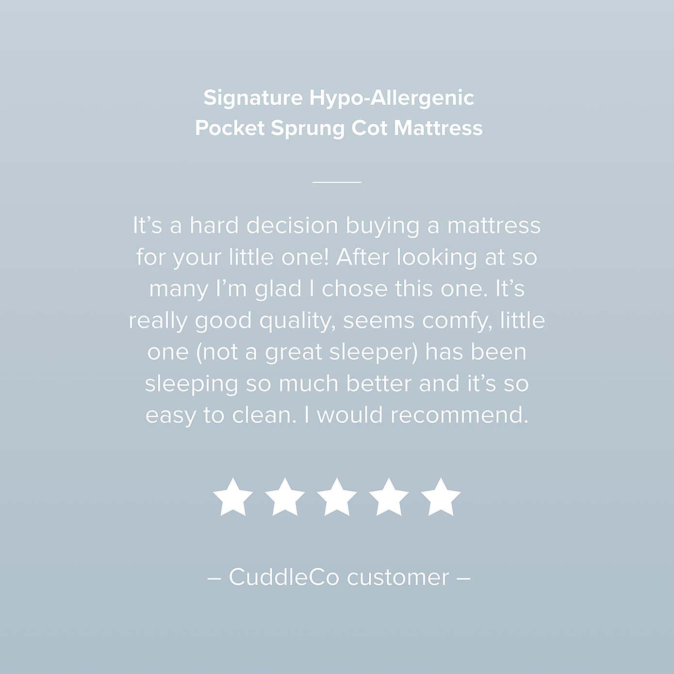 CuddleCo Signature Hypoallergenic Bamboo Pocket Sprung Mattress