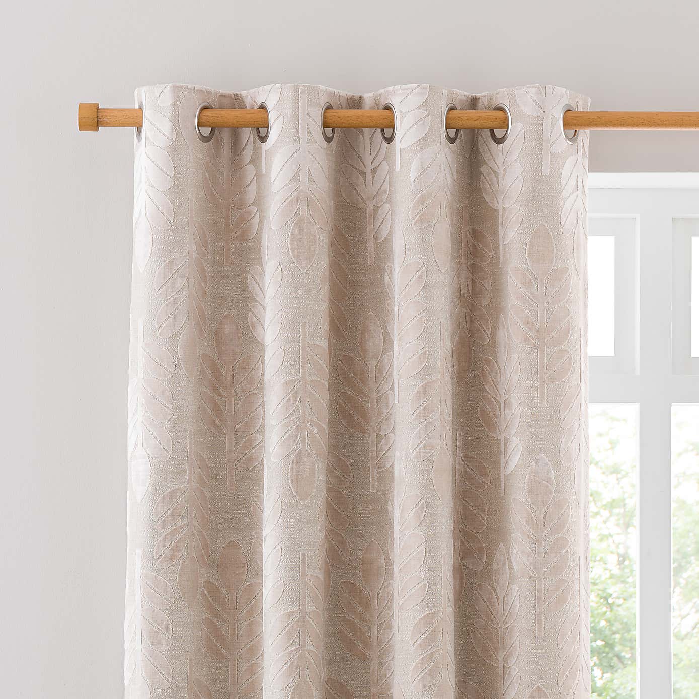 Annika Cut Velvet Eyelet Curtains