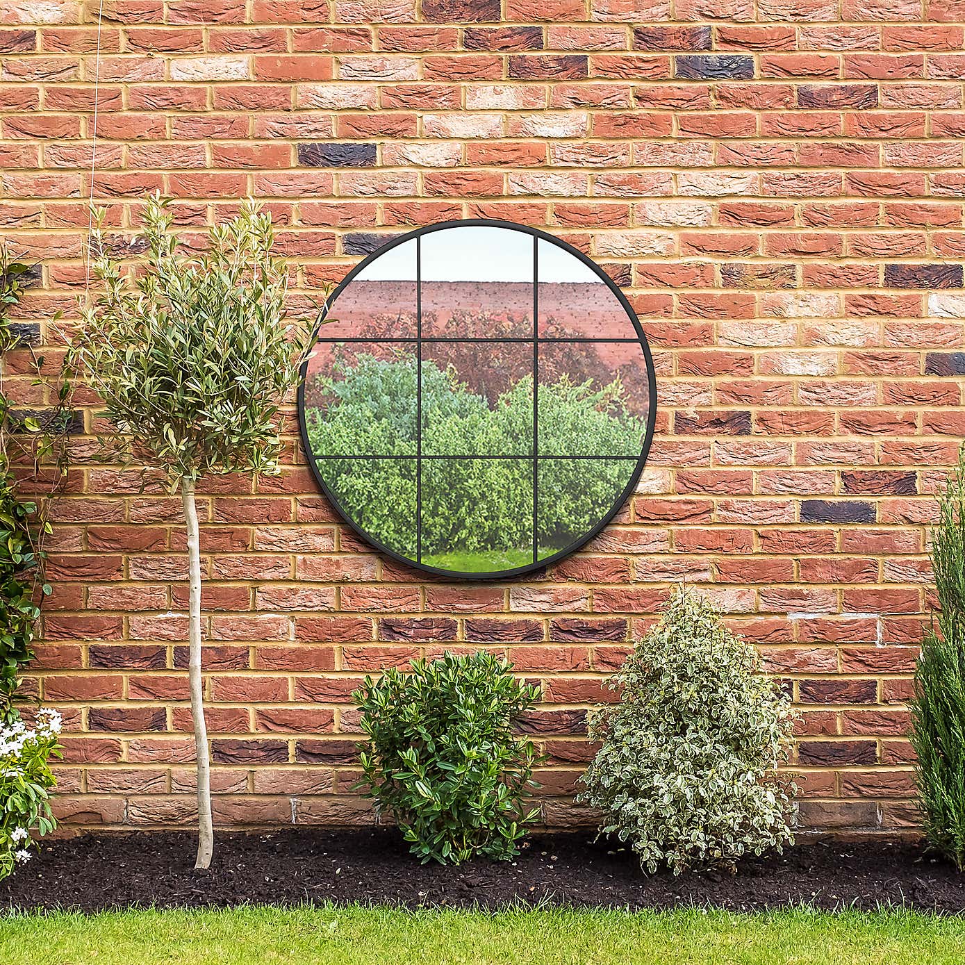 Circulus Window Round Indoor Outdoor Wall Mirror