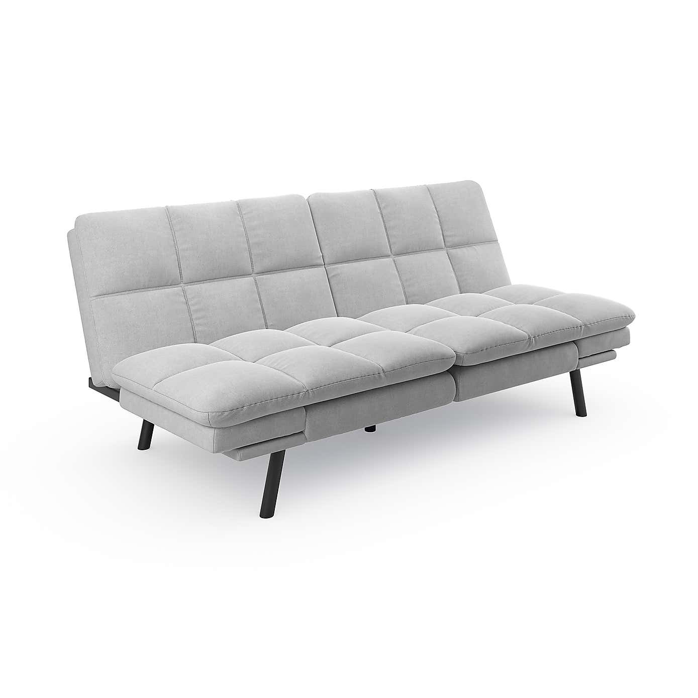 Luis Soft Chenille Clic Clac Double Sofa Bed