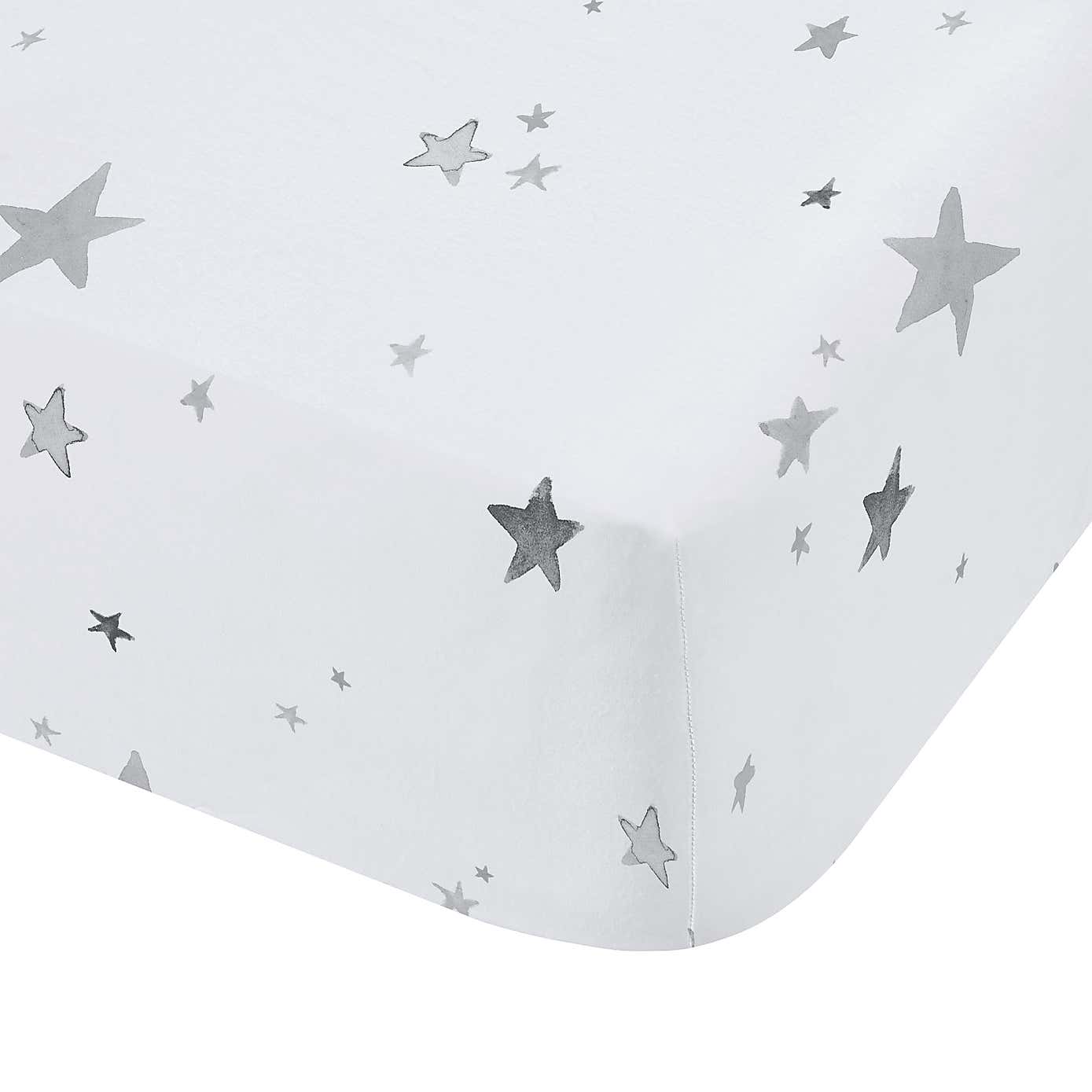 Bianca Fine Linens Stars 100% Cotton Fitted Sheet