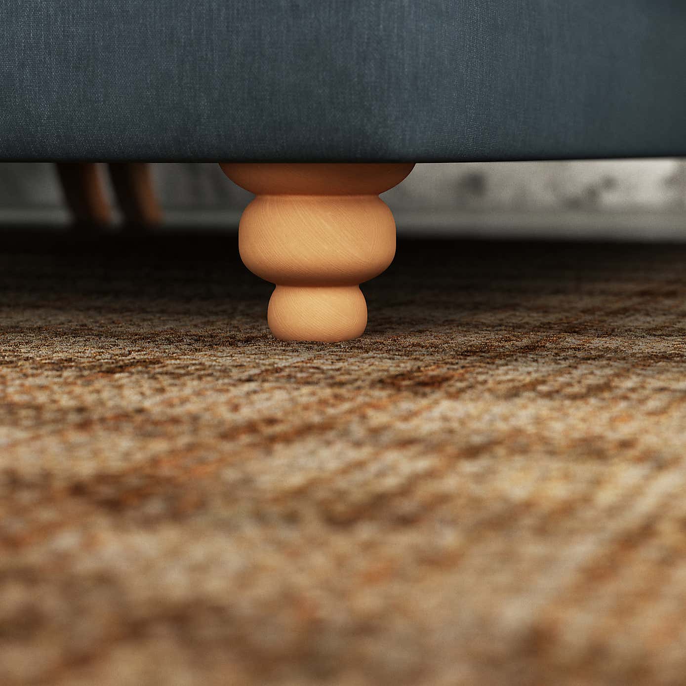 Martha Vintage Chenille Corner Chaise Sofa