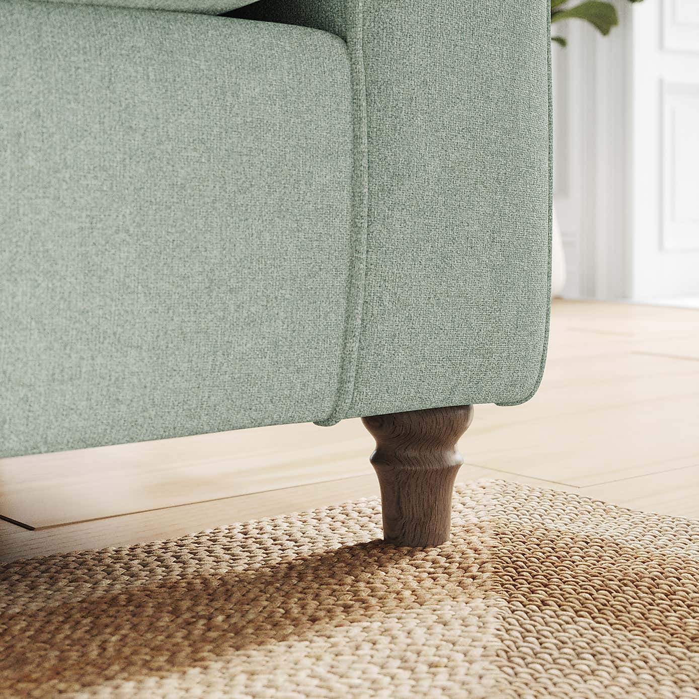 Flori 3 Seater Sofa, Soft Chenille