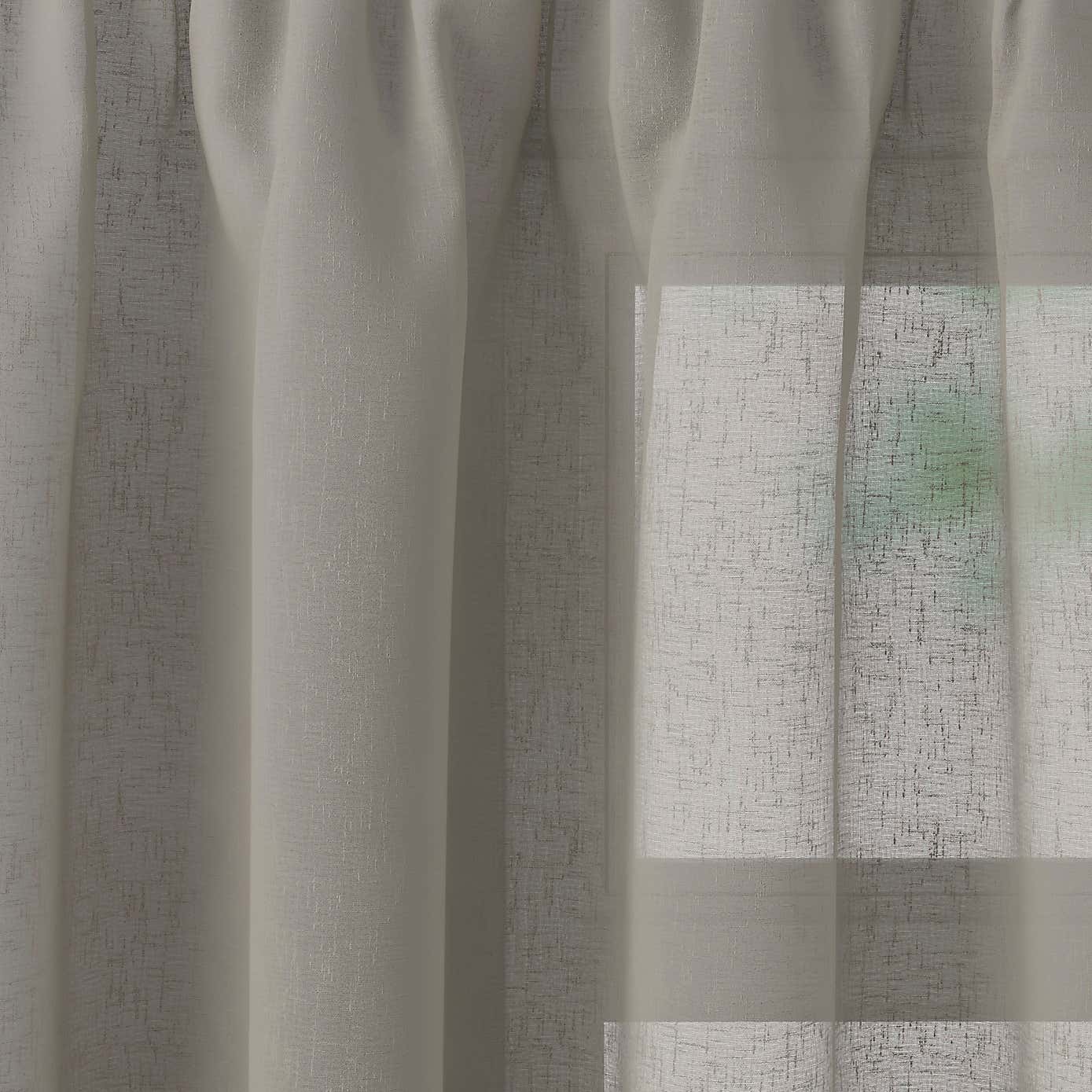 Boucle Tape Top Single Voile Panel