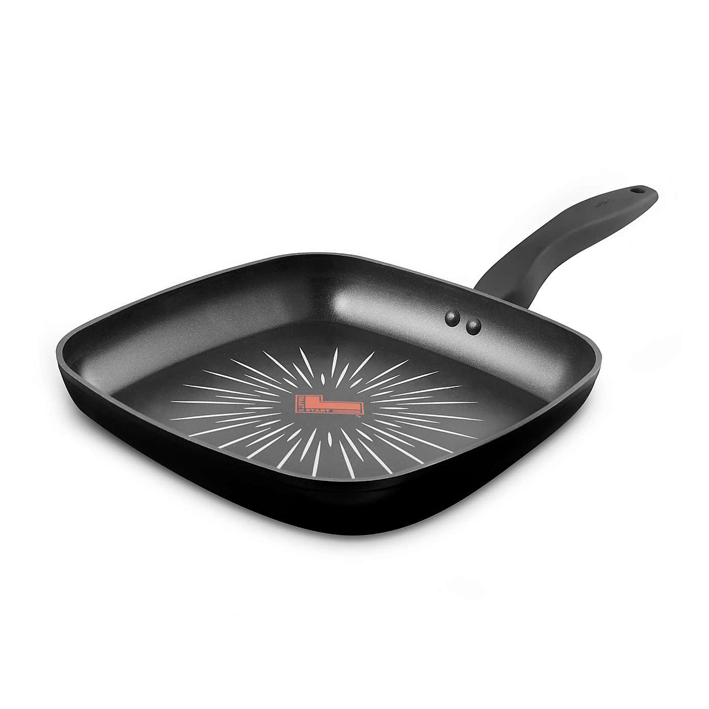 Tower Smart Start Non-Stick Forged Aluminium Grill Pan, 26cm