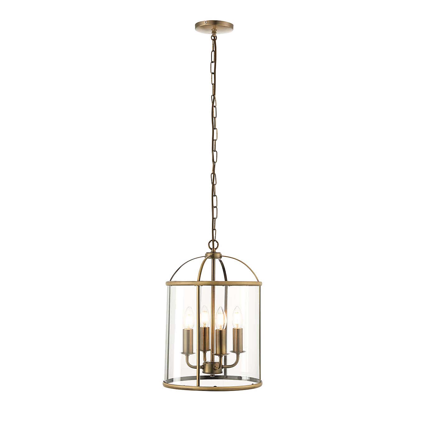 Vogue Lambeth 4 Light Glass Pendant Ceiling Fitting