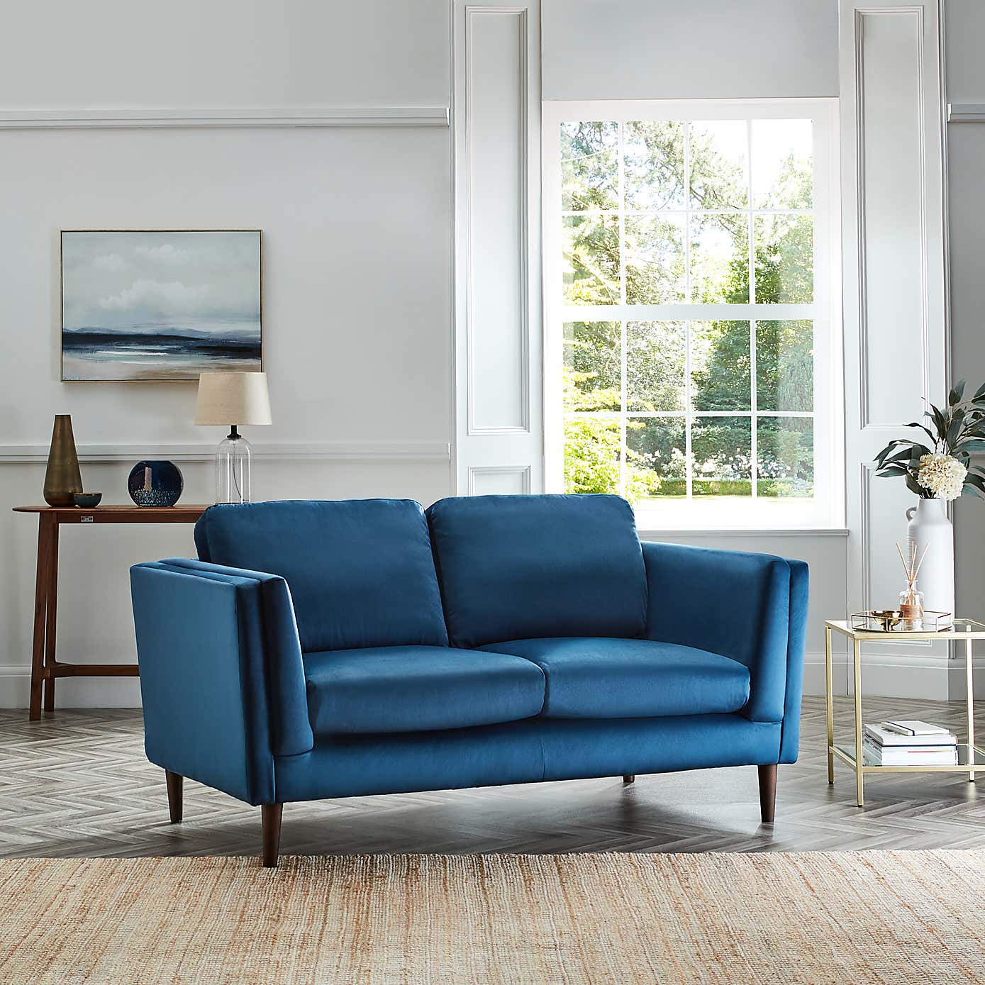 Anton Opulent Velvet 2 Seater Sofa