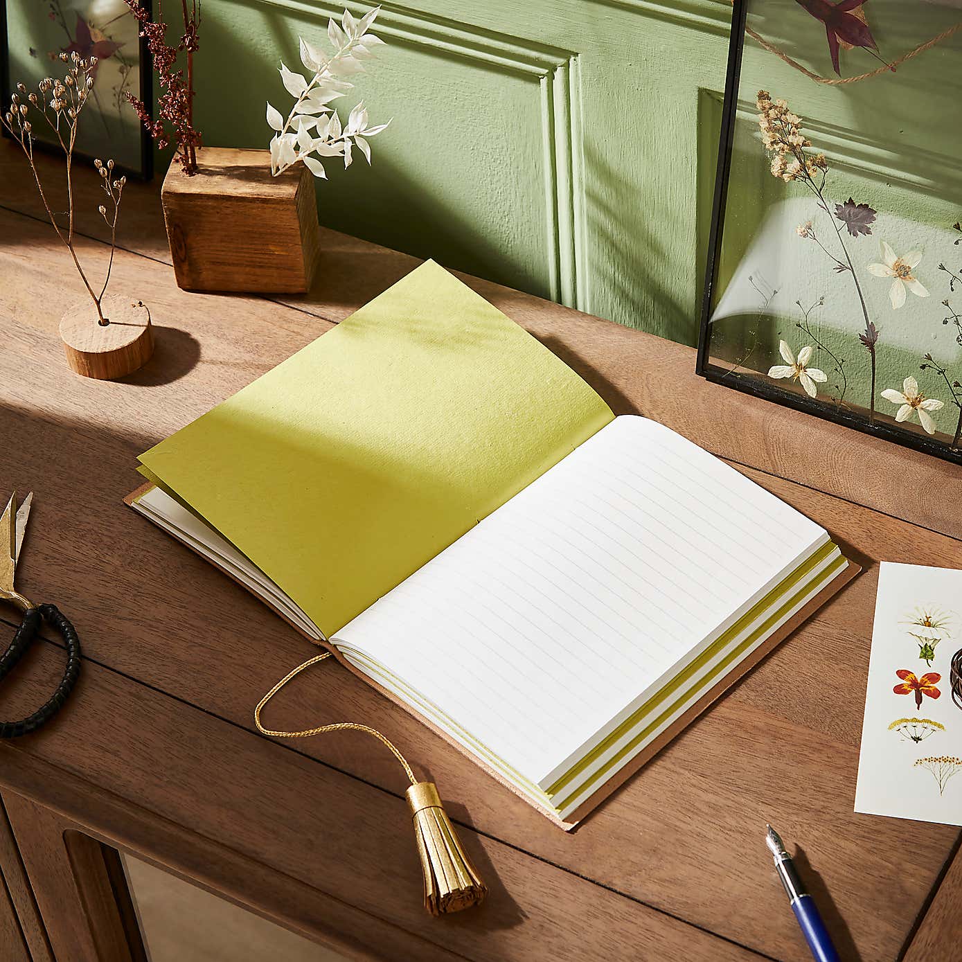 Recycled Leather Jungle Notebook