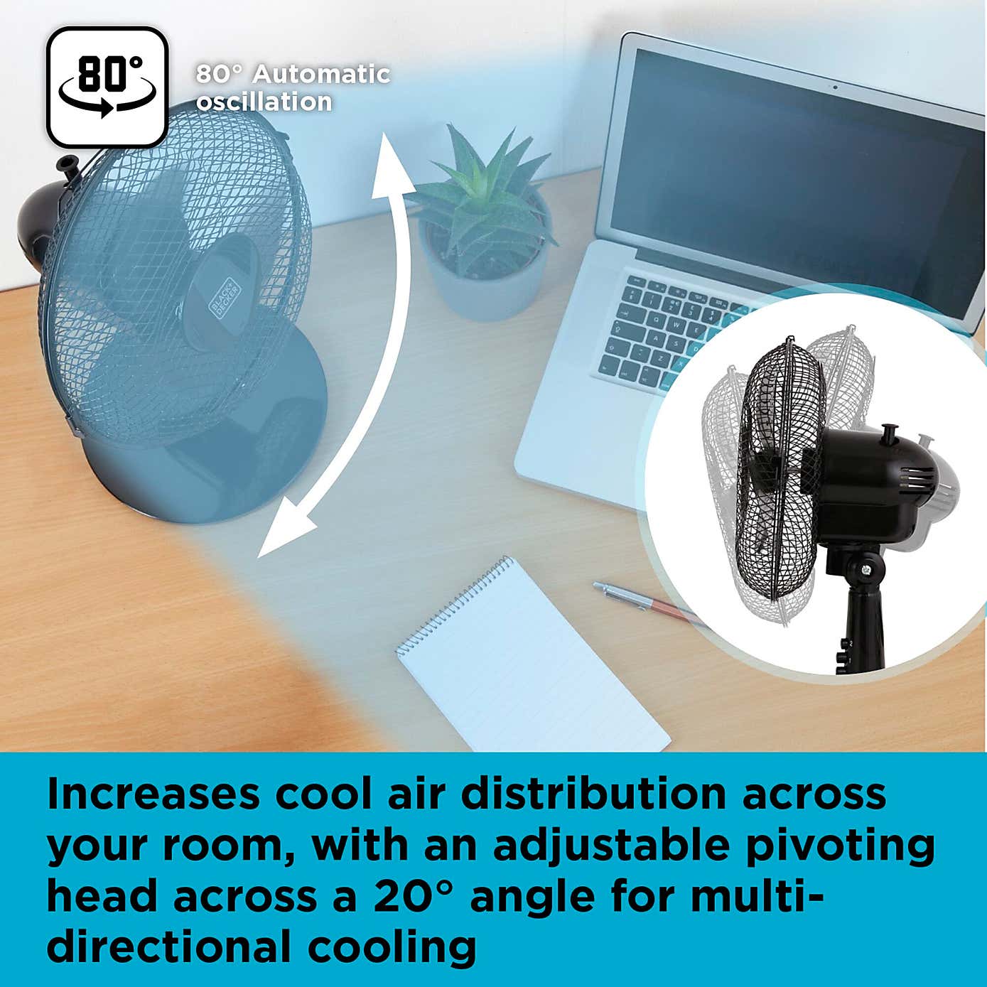 Black & Decker 9 Inch Desk Fan