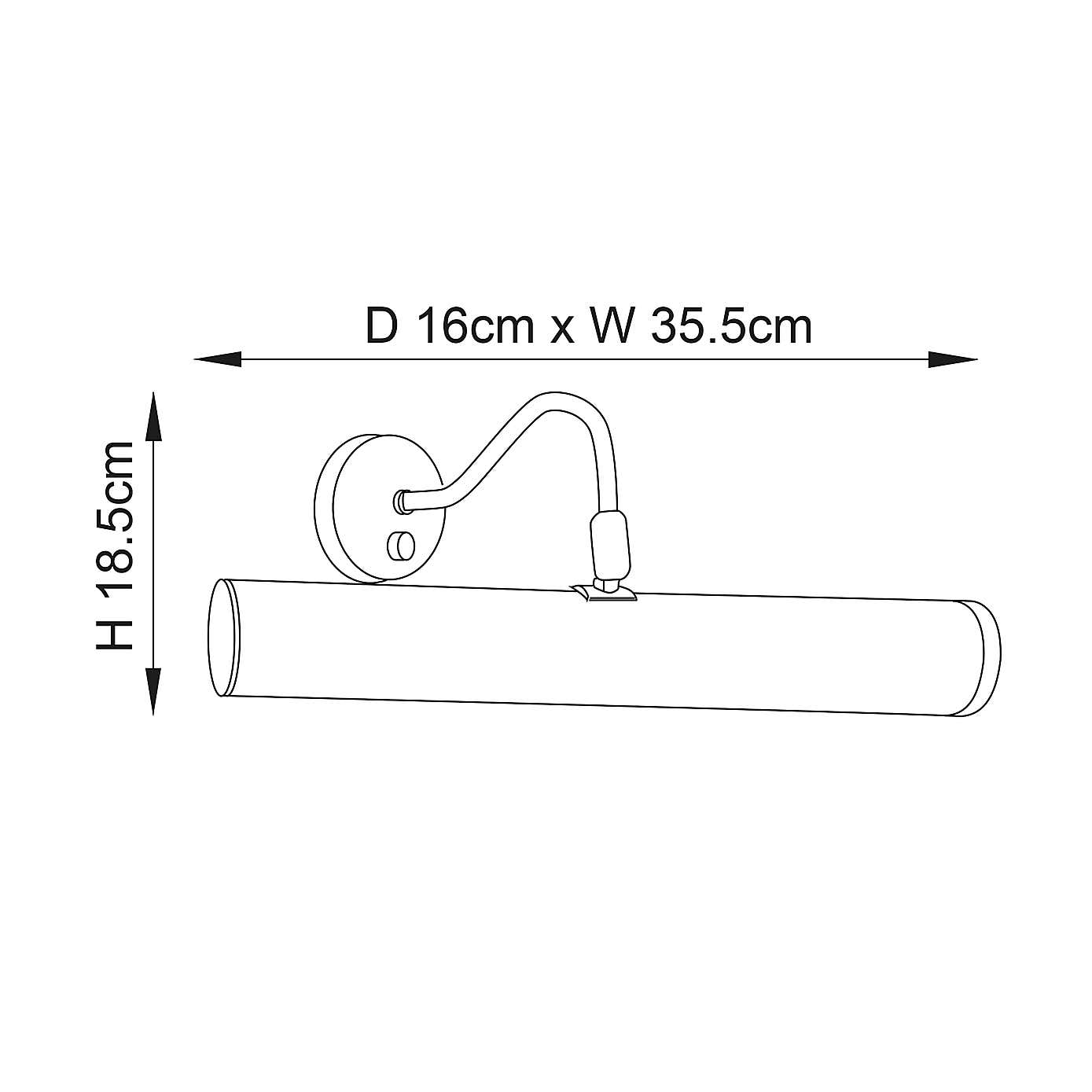 Vogue Clarkson 2 Light Picture Wall Light