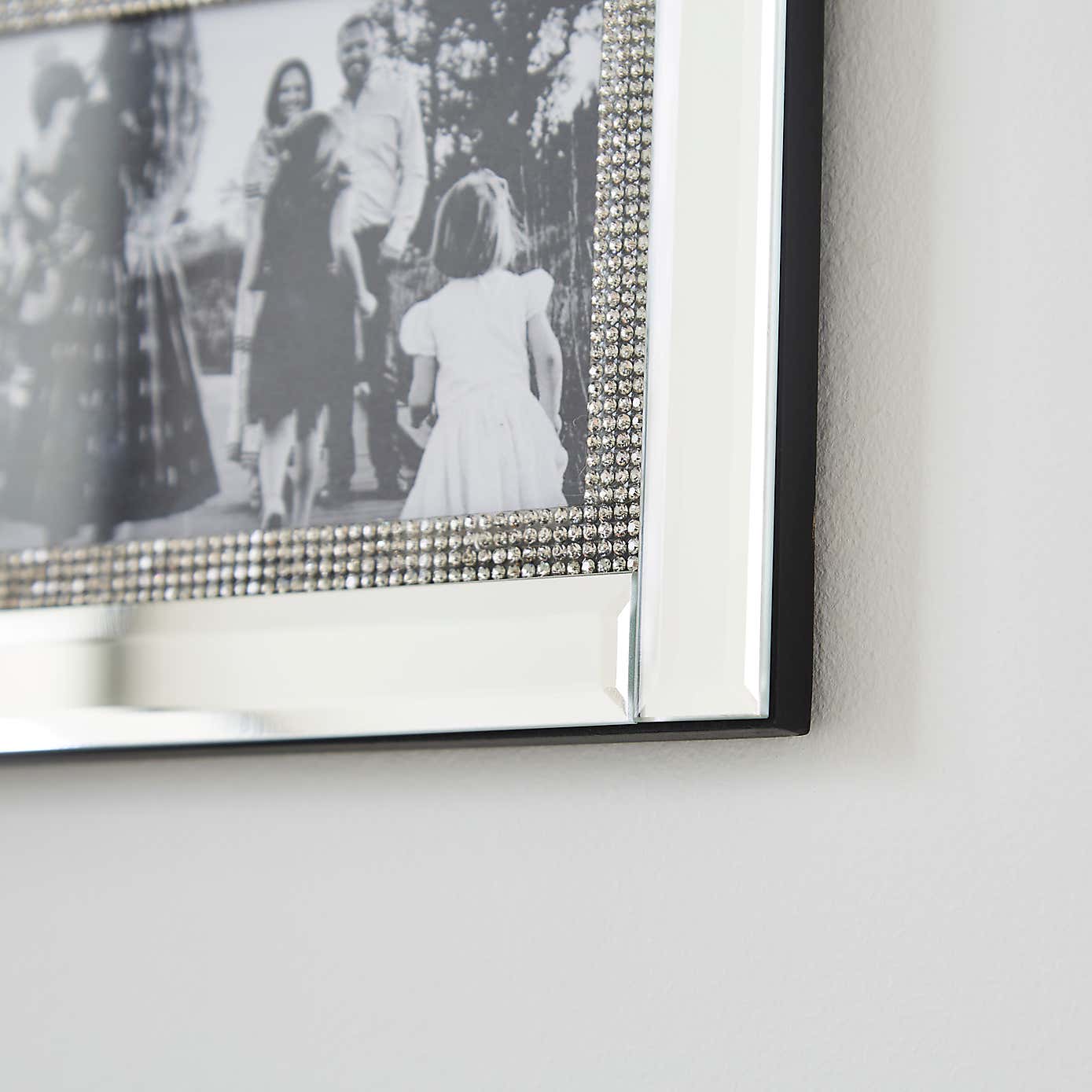 Diamonte Mirrored Multi Photo Frame