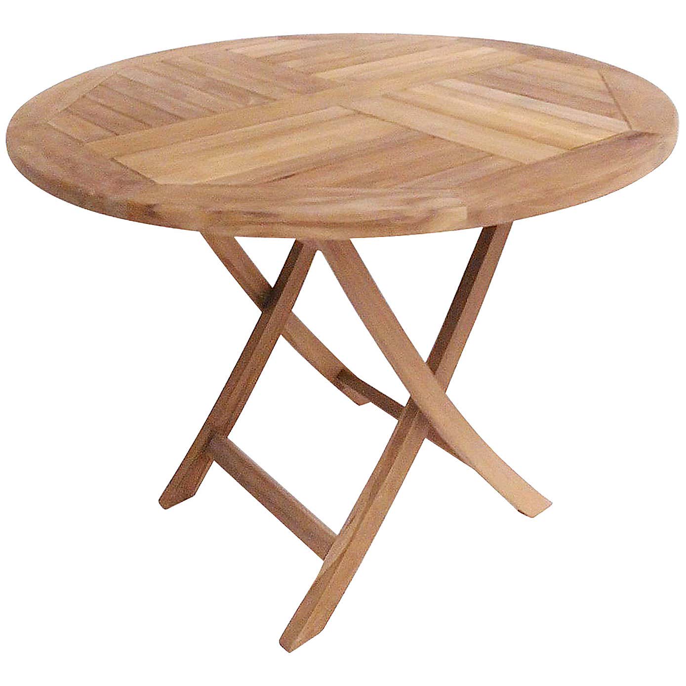 Teak Wooden 4 Seater Round Table