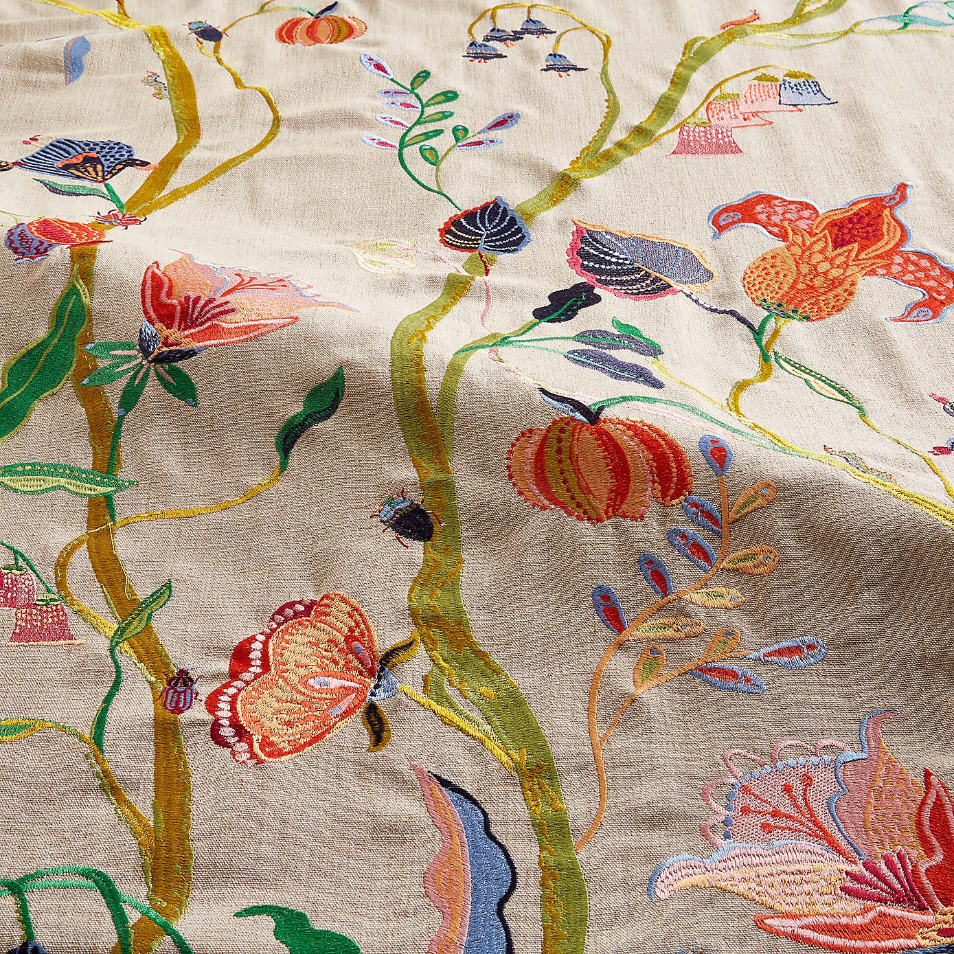 Sophie Robinson Forgotten Garden Pencil Pleat Single Curtain