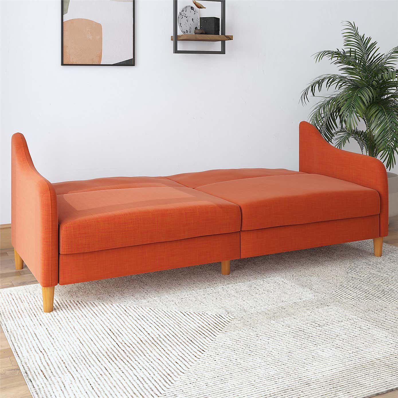 Jasper Linen Sprung Double Sofa Bed