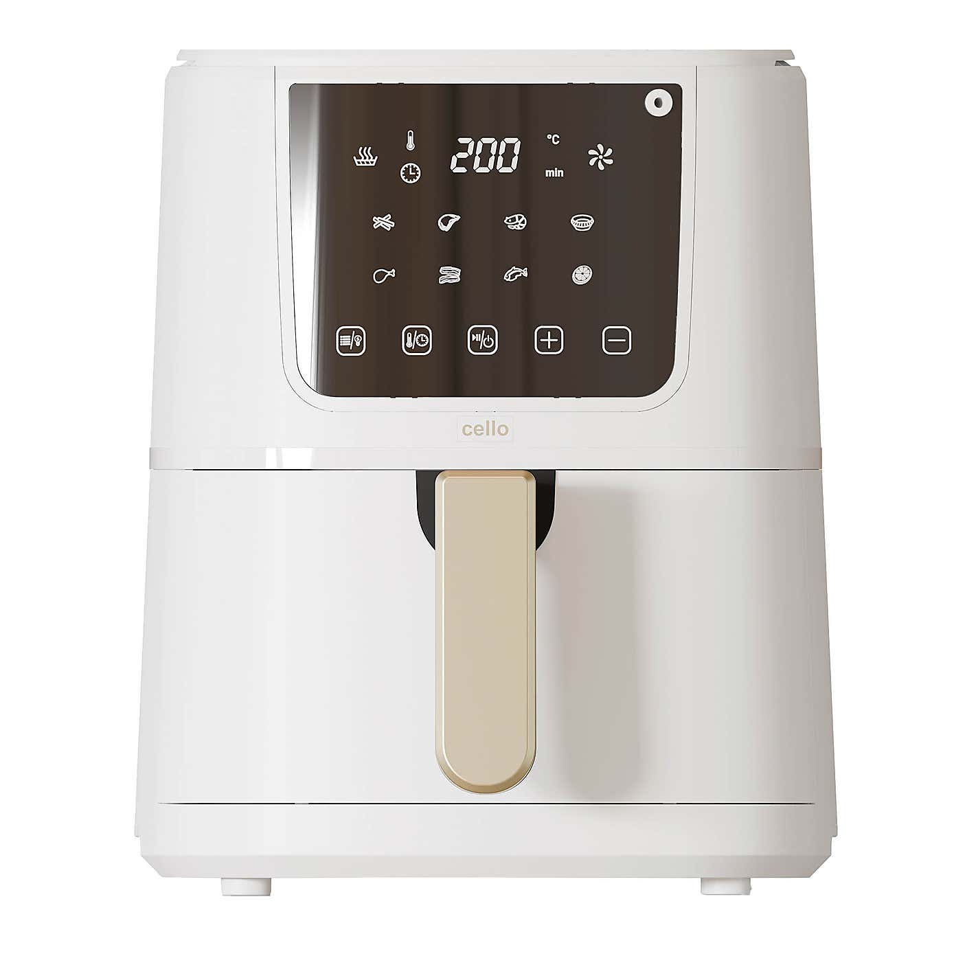 Cello Single Basket Air Fryer with Food Thermometer