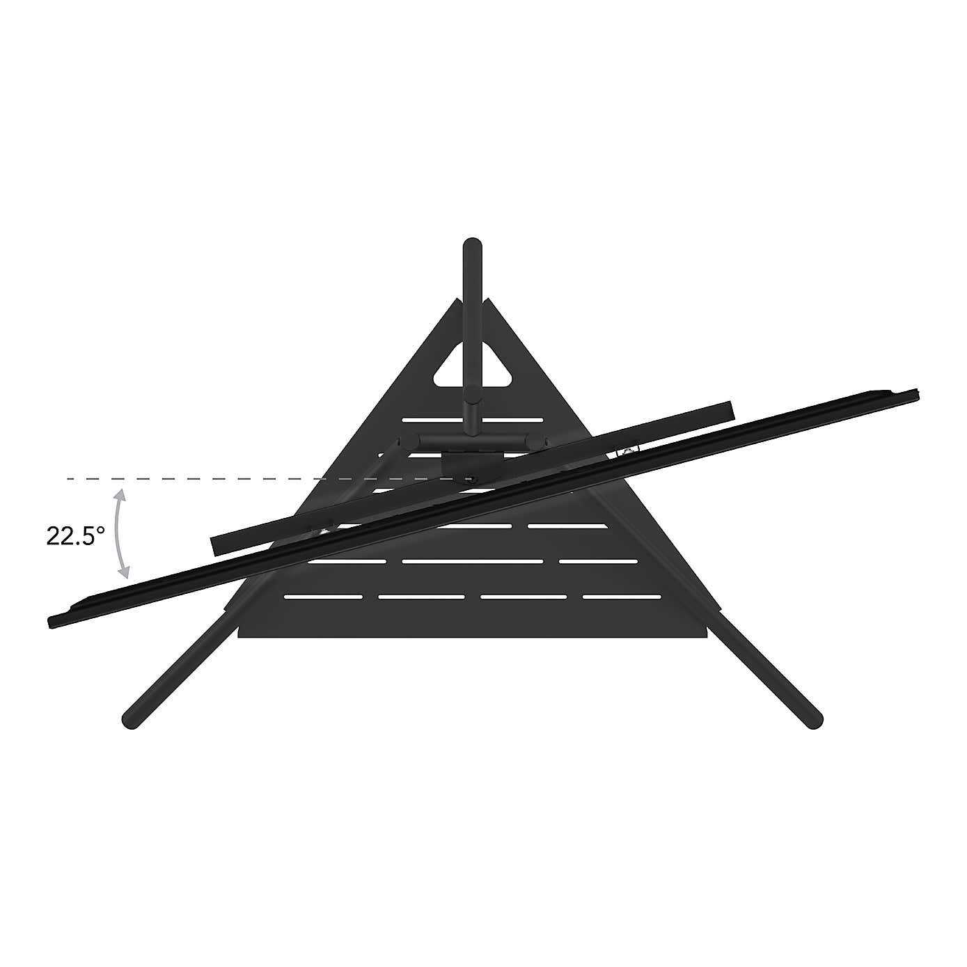 Tiga Black Metal Tripod TV Stand