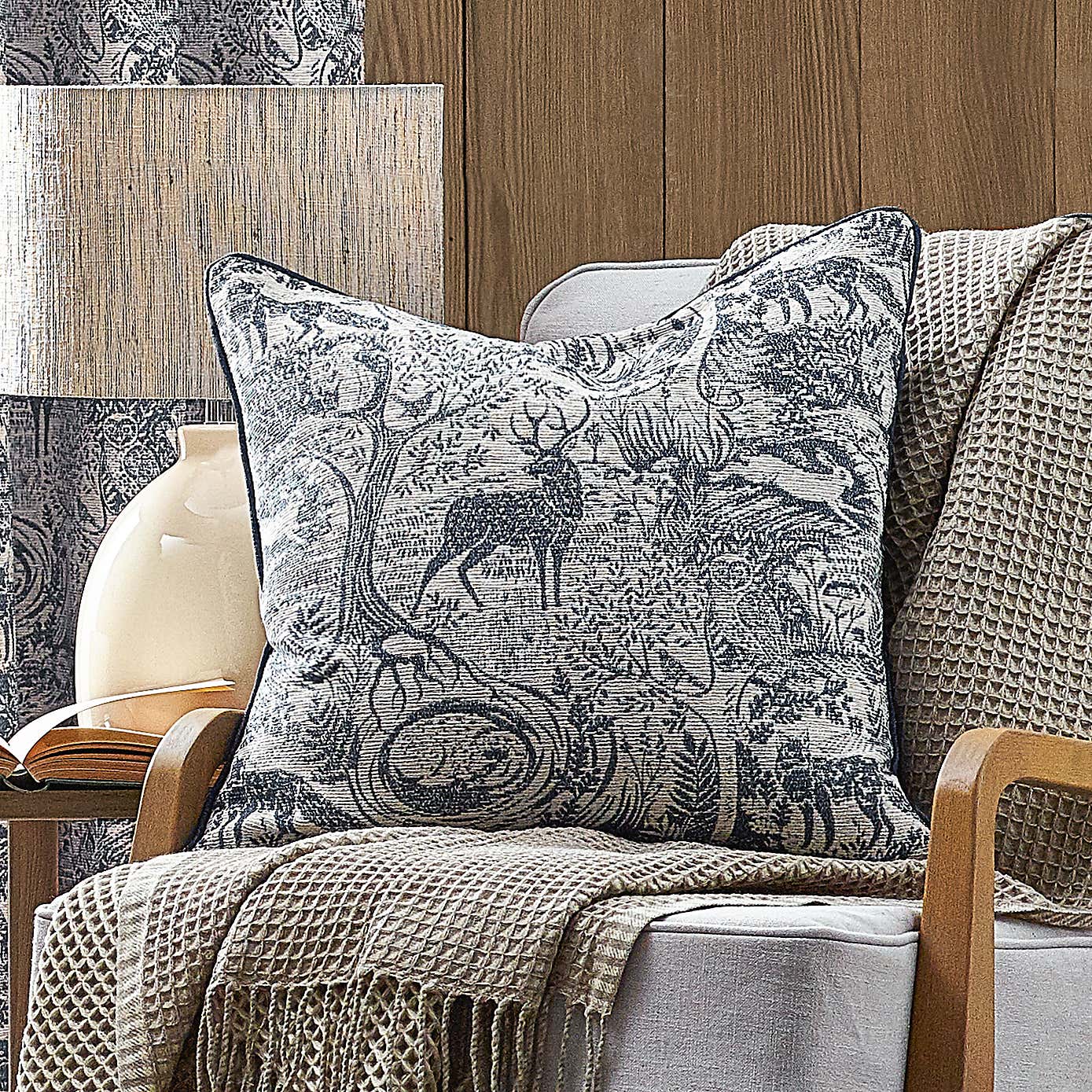 furn Winter Woods Square Cushion Cover