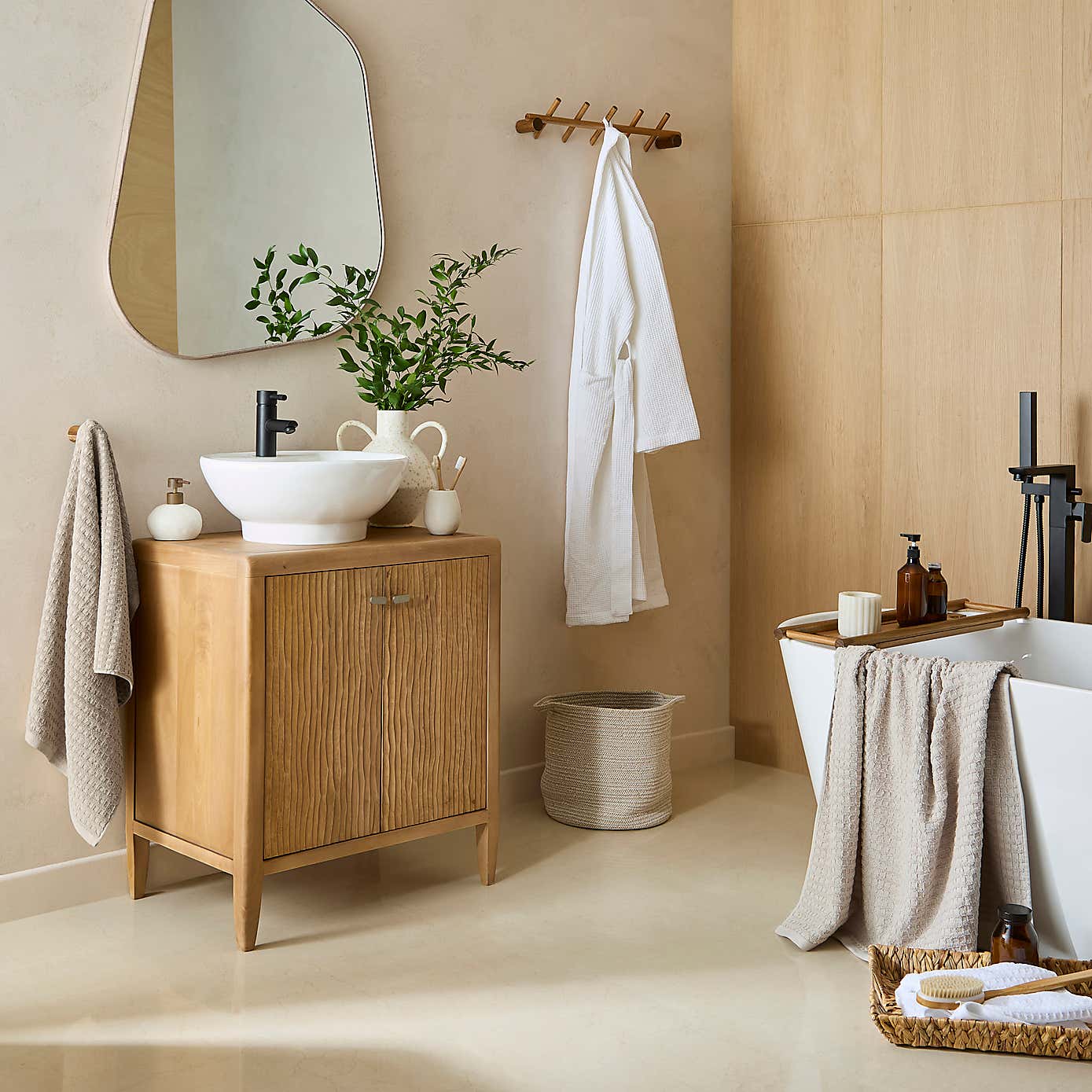 Olsson Hand Carved Single Vanity Unit