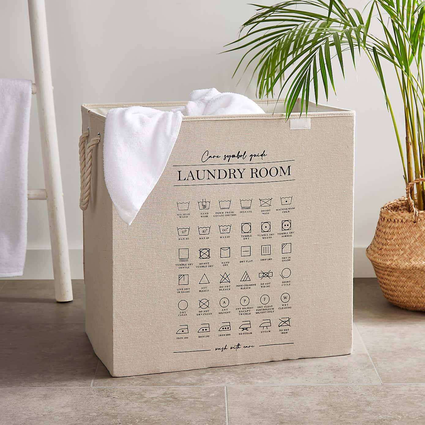 Lights and Darks Printed Laundry Basket