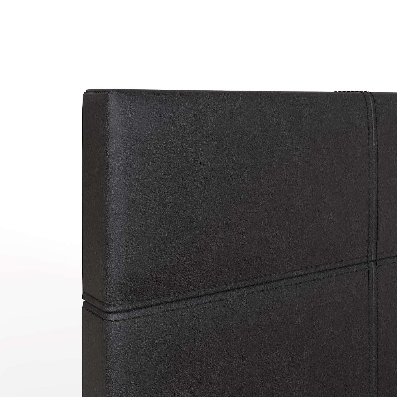 Side Lift Ottoman Bed Frame, Faux Leather