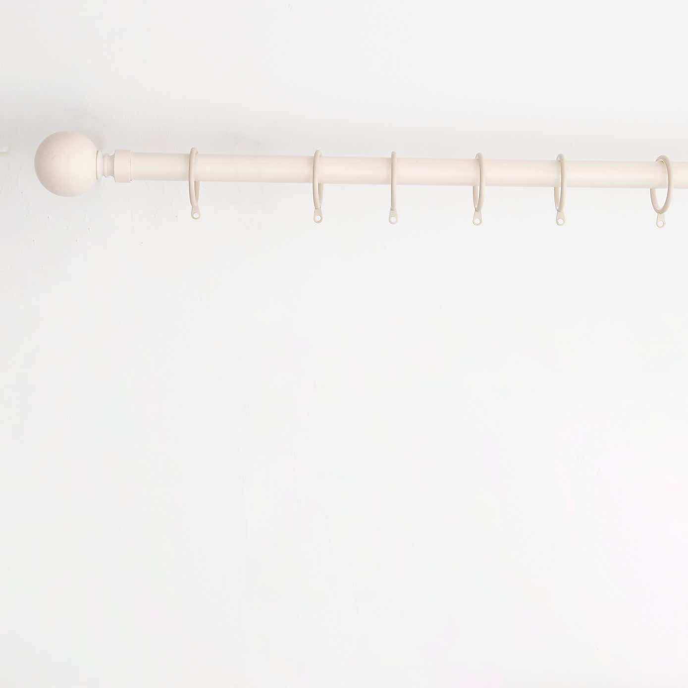 Pack of 6 28mm Lined Curtain Rings